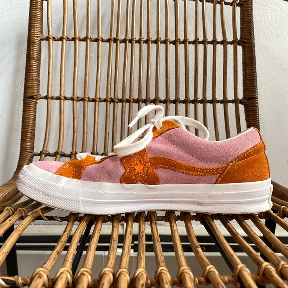 Converse Golf Le Fleur Ox Tyler The Creator Pink & Orange Peel M7 W9 - Picture 5 of 16